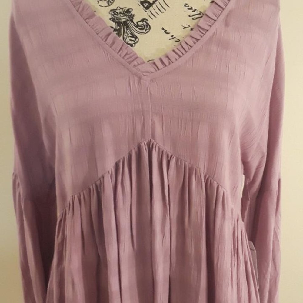 Ruffled Edge Peasant Blouse